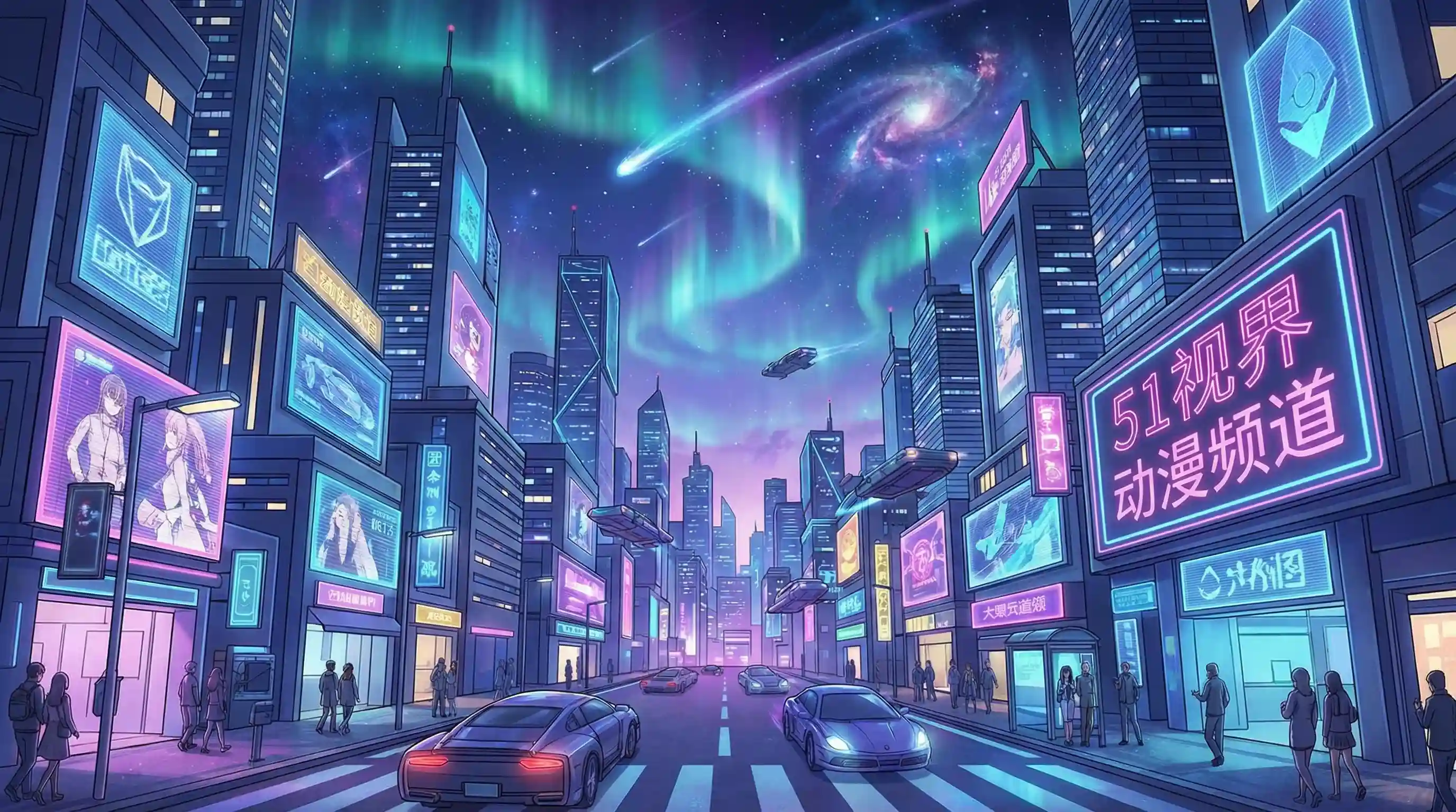 日式动漫风格城市夜景 - 吃瓜51官网-网络热门事件|网红事件|吃瓜51平台 动漫推荐